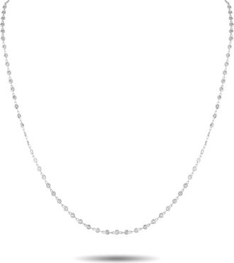 Luxury Bazaar 18K White Gold 2.15ct Diamond Necklace ANK-13912-20