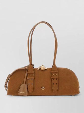 Pinko shoulder bag adjustable strap buckle detail handles