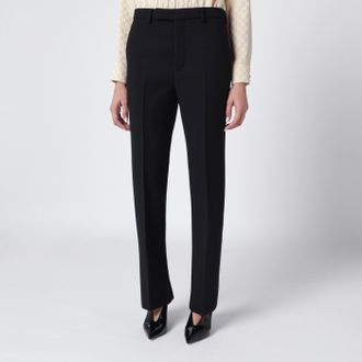 Gucci Pantalone skinny nero in lana