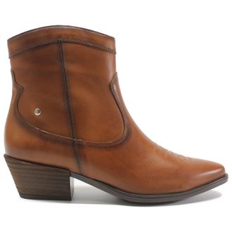 Pikolinos Vergel Leather Womens Zip Up Boots - Brandy - Size:UK 5-5.5