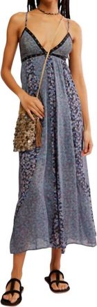 Free People Forever Time Dress In Blue/black