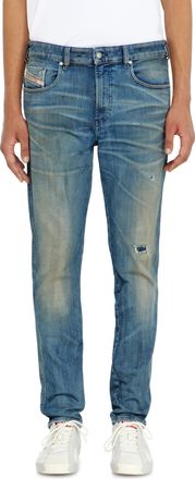 Diesel Slim Regular Waist 2062 D-Strukt Joggjeans, Medium blue, Zip fly