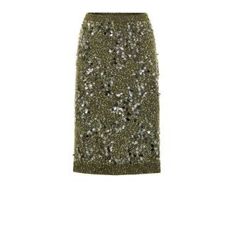 Gucci Green Viscose Mini Womens Skirt