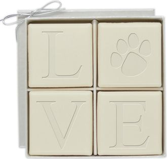 Carved Solutions Eco-Luxury Lovepaw 4-Bar Soap Set