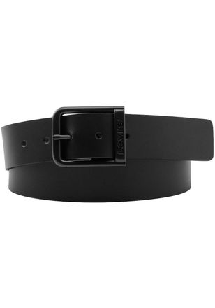 Levi's Lederg&uuml;rtel LEVIS ALDERPOINT METAL G&Uuml;RTEL, Damen, Gr. 110, schwarz (regularschwarz), Rindsleder, unifarben, G&uuml;rtel Lederg&uuml;rtel, ADLERPOINT METAL BELT