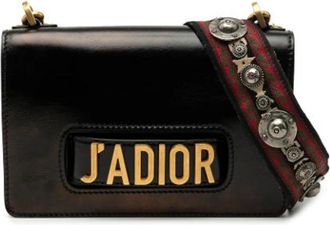 Dior Pre-owned Cross Body Bags, female, Black, Size: ONE SIZE Pre-owned Leather Cross Body Bag