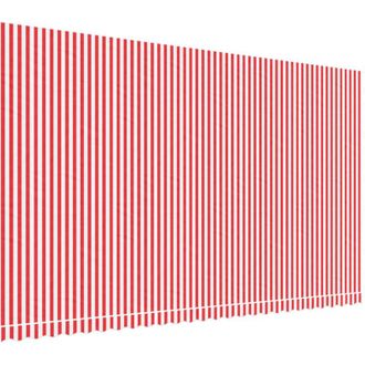 vidaXL Tela De Repuesto De Toldo Rayas Rojas Y Blancas 6x3,5 M Vidaxl