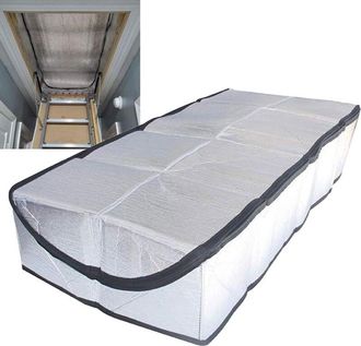 OEM L&aacute;mina Aislante Para Escalera De &Aacute;tico, 66 X 140 Cm, L&aacute;mina Aislante De Doble Pared Reforzada, Aislamiento Para Escalera De &Aacute;tico, Refugio Plegable Pa