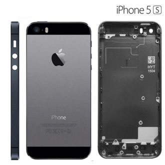 Trade Shop Trade Shop - Shell Rear Panel Black Back Cover Key Volume Button Slot Sim Iphone 5s