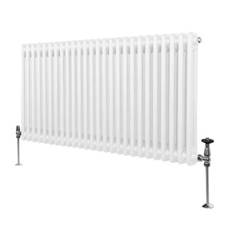 MonsterShop Traditional 2 Column Radiator - 600 x 1192mm - White