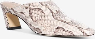 Stuart Weitzman Mules mit Blockabsatz aus Leder Stassi