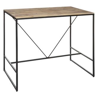 Atmosphera Tavolo Da Pranzo Bar Edena In Metallo Acacia L115cm - Atmosphera Cr&eacute;ateur DInt&eacute;rieur