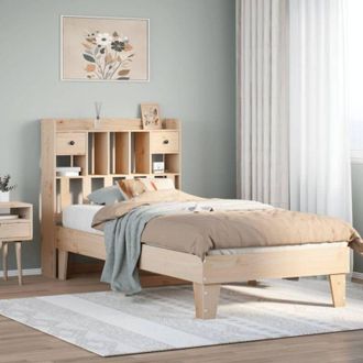 vidaXL Vidaxl - Estructura De Cama Sin Colch&oacute;n Madera Maciza De Pino 100x200 Cm