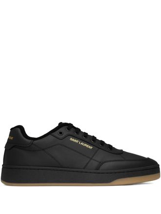 Saint Laurent SL/61 leather logo sneakers - Black