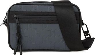 Karl Lagerfeld Borsa messenger con monogramma - Grigio