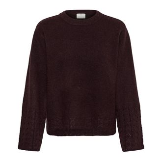 Kaffe Ronde hals gebreid - Dames - Ronde hals truien - Bruin - XS - Truien & Vesten
