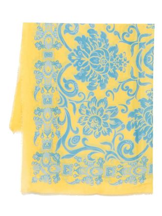 Etro paisley-print scarf - women - Silk/Cotton - One Size - Yellow