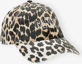 Ganni Mixed Leopard Cap
