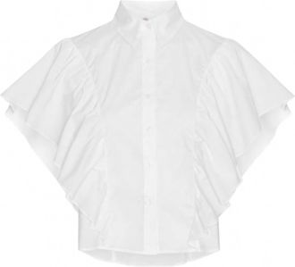 Karmamia Womens Salma Shirt In White Poplin