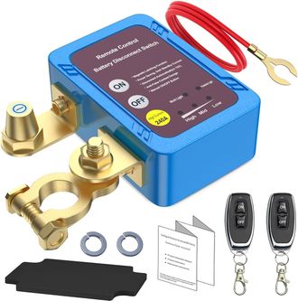 OEM Interrupteur De Batterie T&eacute;l&eacute;command&eacute; - 12 V - Coupure Sous-tension 11,8 V - Ip54 - Voiture Bateau Atv Moto - 1 Pi&egrave;ce