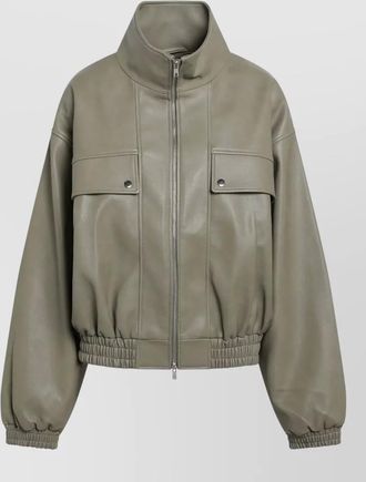 Frankie Shop high collar jacket long sleeves hem