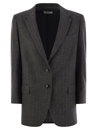 ジャケット SAULINA ANTONELLA - Double-breasted cotton blend jacket Saulina Antonella Double Breasted Cotton Blend Jacket In