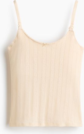 H&M MAMA Stilltop in Pointelle - Yellow