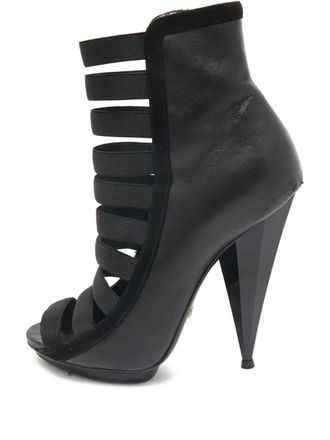 Gucci 130mm Olimpia boots - women - Leather/Leather/Leather - 37 - Black