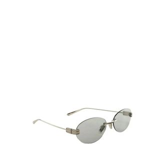 Balenciaga Accessoires, Dames, Grijs, ONE Size, Gossip Oval Zonnebril