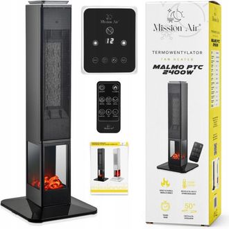 OEM Termoventilador De Columna Malmo 2400w Negro