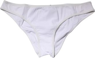 Dolce & Gabbana Mid Waist Brief Panty - Dames - Onderbroek - Wit - S - Nylon - Ondergoed