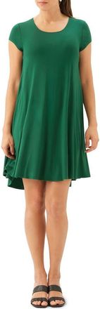 Karen Kane Maggie Cap Sleeve Trapeze Dress in Spruce at Nordstrom, Size X-Large