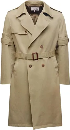 Maison Margiela Double-breasted Overdyed Trench Coat