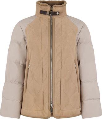 Moorer Gewatteerde Jas - Dames - Winterjassen - Beige - L - Jassen