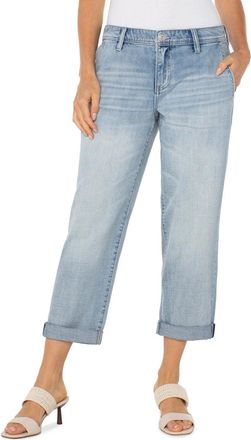 Liverpool L.A. Womens Liverpool Los Angeles Norma Jeans Echo Lake Mid Rise Cropped RED1270