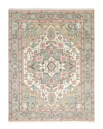 Solo Rugs Miranda Traditional Floral Hand-Knotted Wool-Blend Area Rug