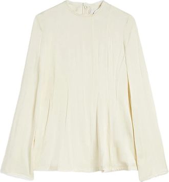 Jil Sander Top - Dames - Longsleeves - Beige - S - Tops
