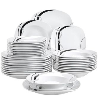 OEM Juego De Vajilla De Porcelana De 36 Piezas, Dise&ntilde;o Moderno