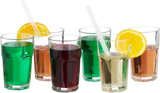 Relaxdays Juego De 48 Copas, 300 Ml, Para El Hogar, Copas De Vidrio Aptas Para Lavavajillas, Copas Transparentes