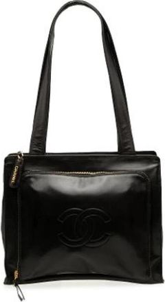 Chanel Pre-owned Tote Bag - Dames - Vintage Shopper - Zwart - ONE Size - Leer - Vintage