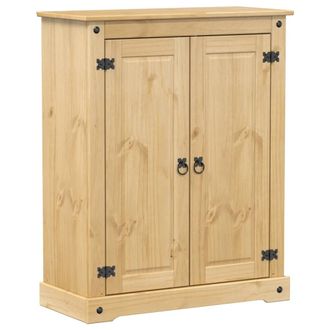 vidaXL Mueble Zapatero Corona Madera Maciza De Pino 86x38,5x108 Cm Vidaxl