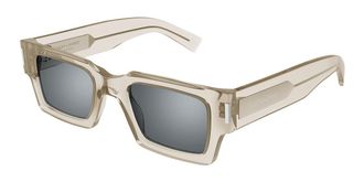 Saint Laurent SL 572 003 Mens Sunglasses Brown Size 50