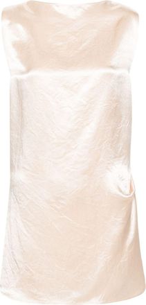 Jean Paul Gaultier cowl-effect mini dress - women - Acetate - 38 - Pink