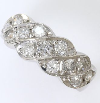C&A Platinum Platinum 900 Band Ring (Pre-Owned)