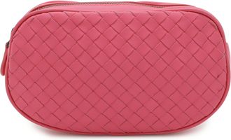 Bottega Veneta Intrecciato Pink Leather Sling Bag (Pre-Owned)