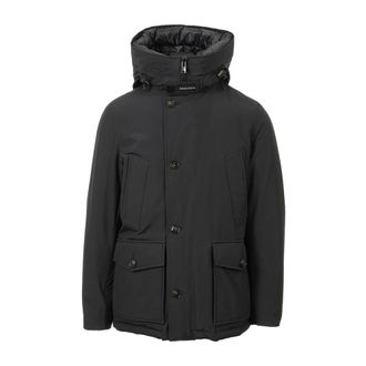 Woolrich Jassen, Heren, Blauw, L, Leer, Arctic Anorak