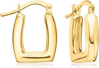 RS Pure by Ross-Simons Italian 14kt Yellow Gold Square Hoop Earrings