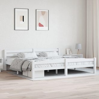 vidaXL Estructura De Cama Sin Colch&oacute;n Madera Maciza De Pino 200x200 Cm Vidaxl