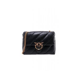 Pinko Love Puff Big CL - Dames - Schoudertassen - Zwart - ONE Size - Katoen - Tassen