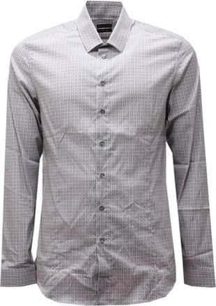 Patrizia Pepe Grijs Stijlvol Overhemd - Heren - Casual Overhemden - Grijs - 2XL - Overhemden